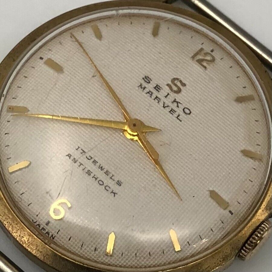 Vintage 1950's SEIKO MARVEL Rare Dial 17Jewels Hand-winding Watch