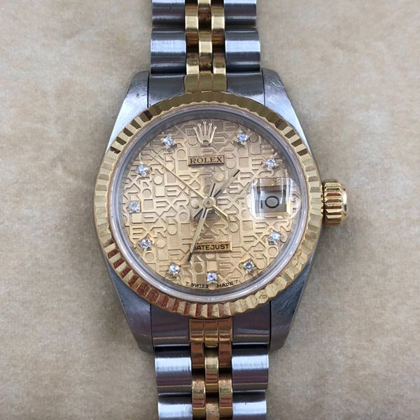 Fs Rolex Lady Datejust 26mm 69173 18k 2 Tone Diamond Computer Dial Jubilee Bracelet Watchcharts
