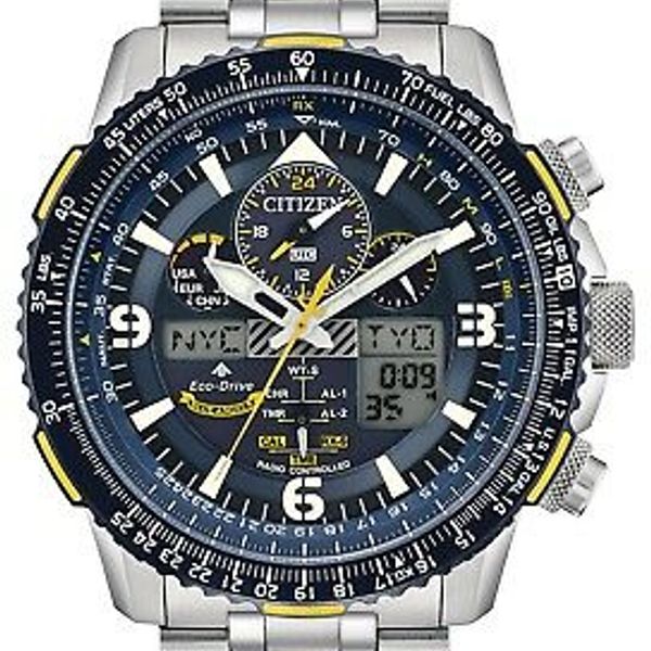 New Citizen Promaster Skyhawk Blue Angels Atomic Steel Watch JY8078-52L ...