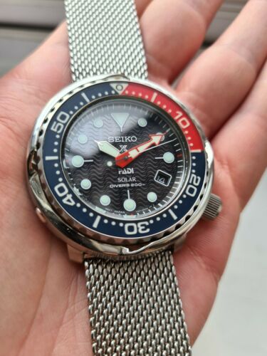 Seiko Prospex Tuna PADI Diver SNE499P1 Special Edition PEPSI V157-0CX0 MODS  INC | WatchCharts