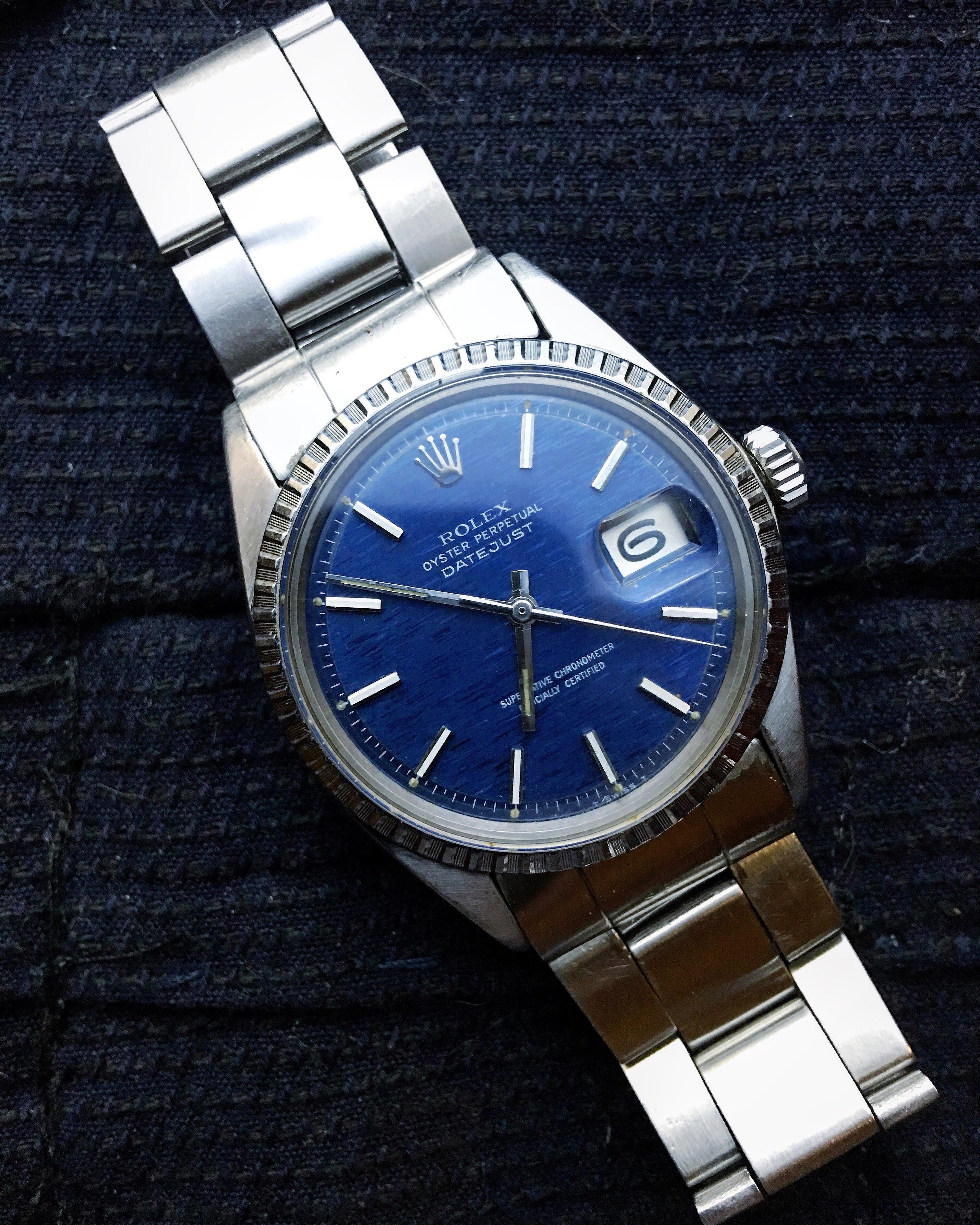 rolex 1603 blue