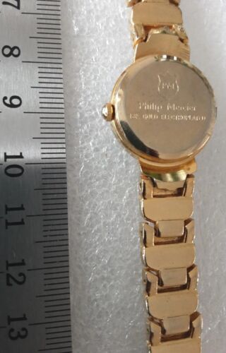 Philip mercier watch 18k gold online electroplated