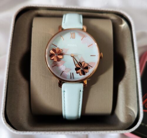 Fossil Blush Leather floral Women\'s Watch FOSSIL JR8780 Ladies Pink Dial Watch; Water Resistant to 50m  main image 3