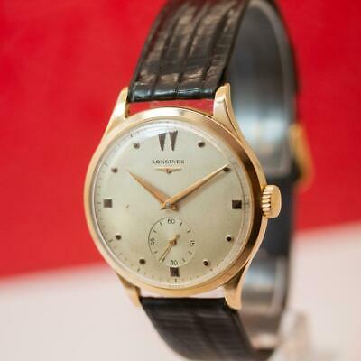 1951 s VINTAGE LONGINES 6055 11 18K SOLID YELLOW GOLD MANUAL WIND