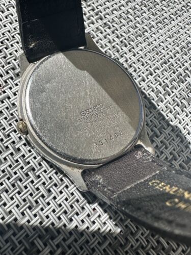 Seiko SQ Vintage DayDate 5Y23-7040 Men's Watch Roman Numerals RARE