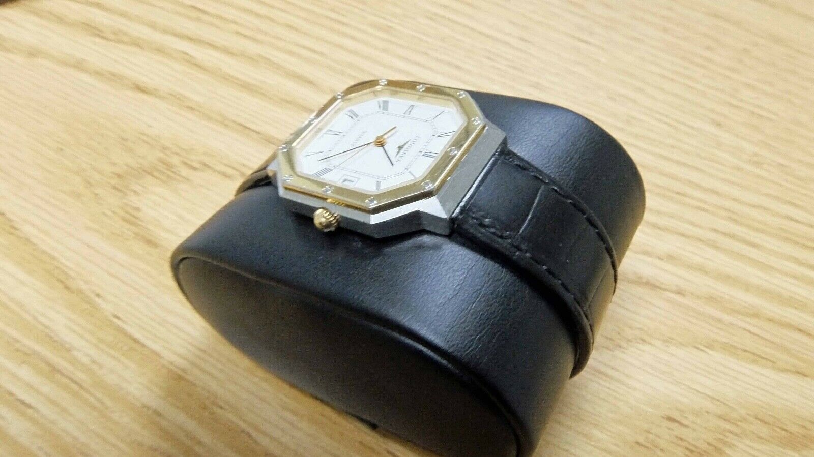 Vintage Longines Quartz L950.2 Hexagonal Gents Watch Working Well