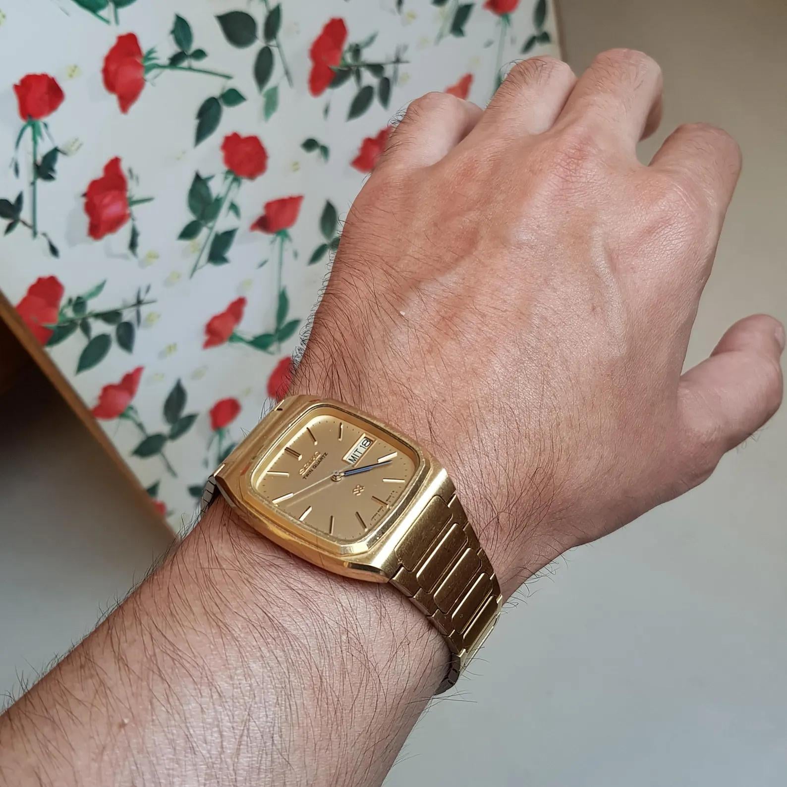 WTS] 1979 Gold Seiko Twin Quartz 9923-5000 TV Dial Day & Date