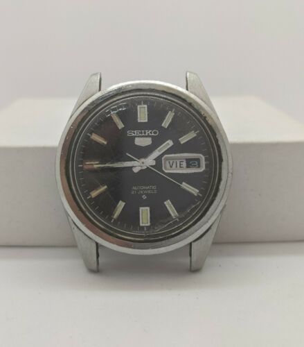 Seiko 5 Automatic 6119 8083 21j Stainless Watch Day Date | WatchCharts ...