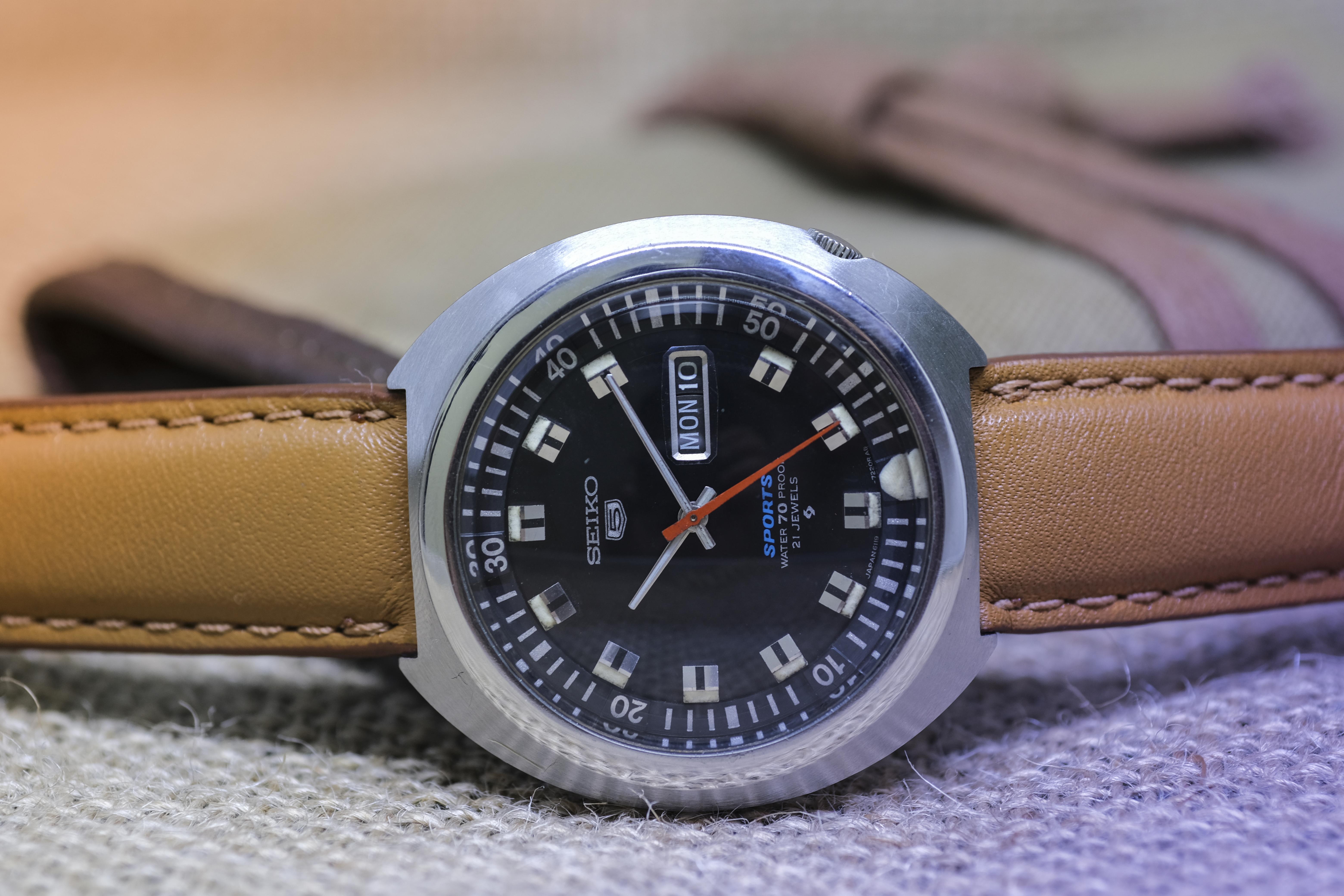 VINTAGE SEIKO 5 SPORTS 6119-7160 自動巻 *OH済み