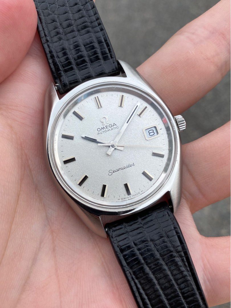 Minty Omega Seamaster Fat 36mm Date Sparkle Sand Dial Ref