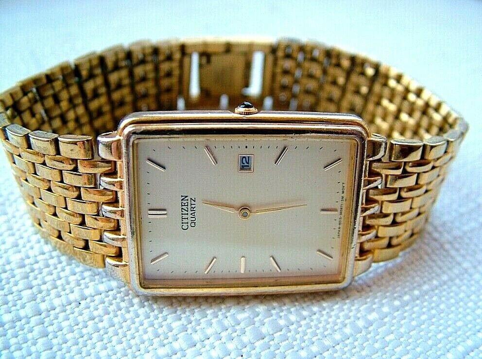 Men's VINTAGE 1986 CITIZEN 6015-S23586 SMB Quartz Calendar Watch