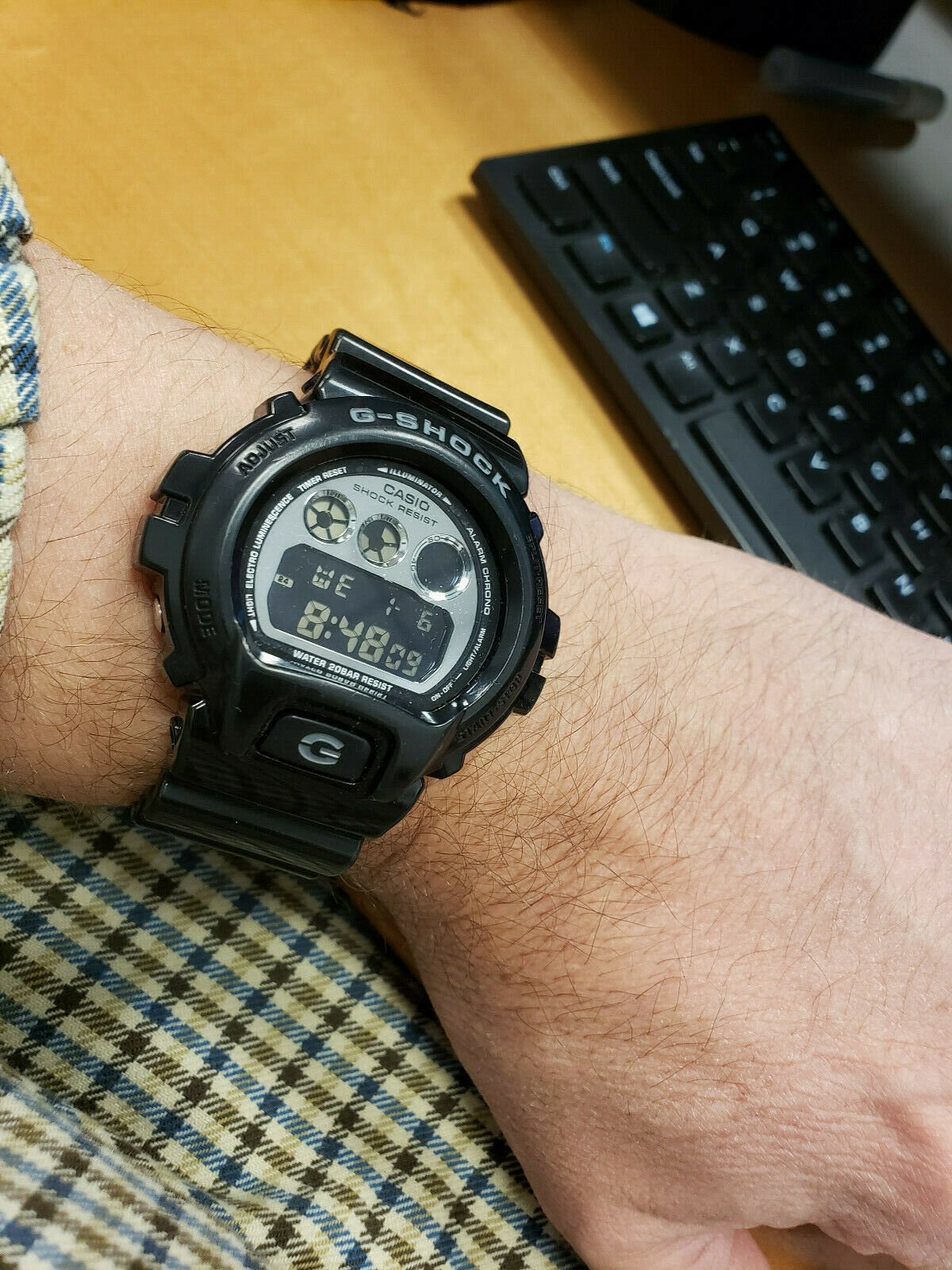 Casio G-Shock Digital Negative Display Quartz Mens Watch black DW-6900NB  +extras | WatchCharts Marketplace