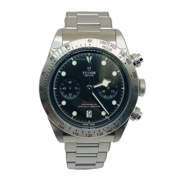 Tudor Black Bay Chrono Discontinued TUDOR 79350 BLACK BAY CHRONOGRAPH BLACK DIAL 41MM Automatic