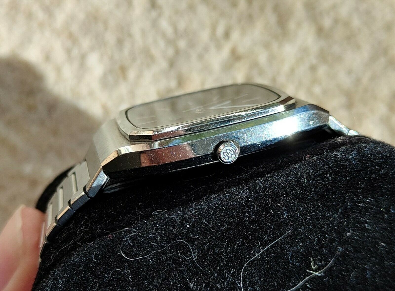 RARE vintage Seiko King Quartz Blue Dial 9923-5010 twin