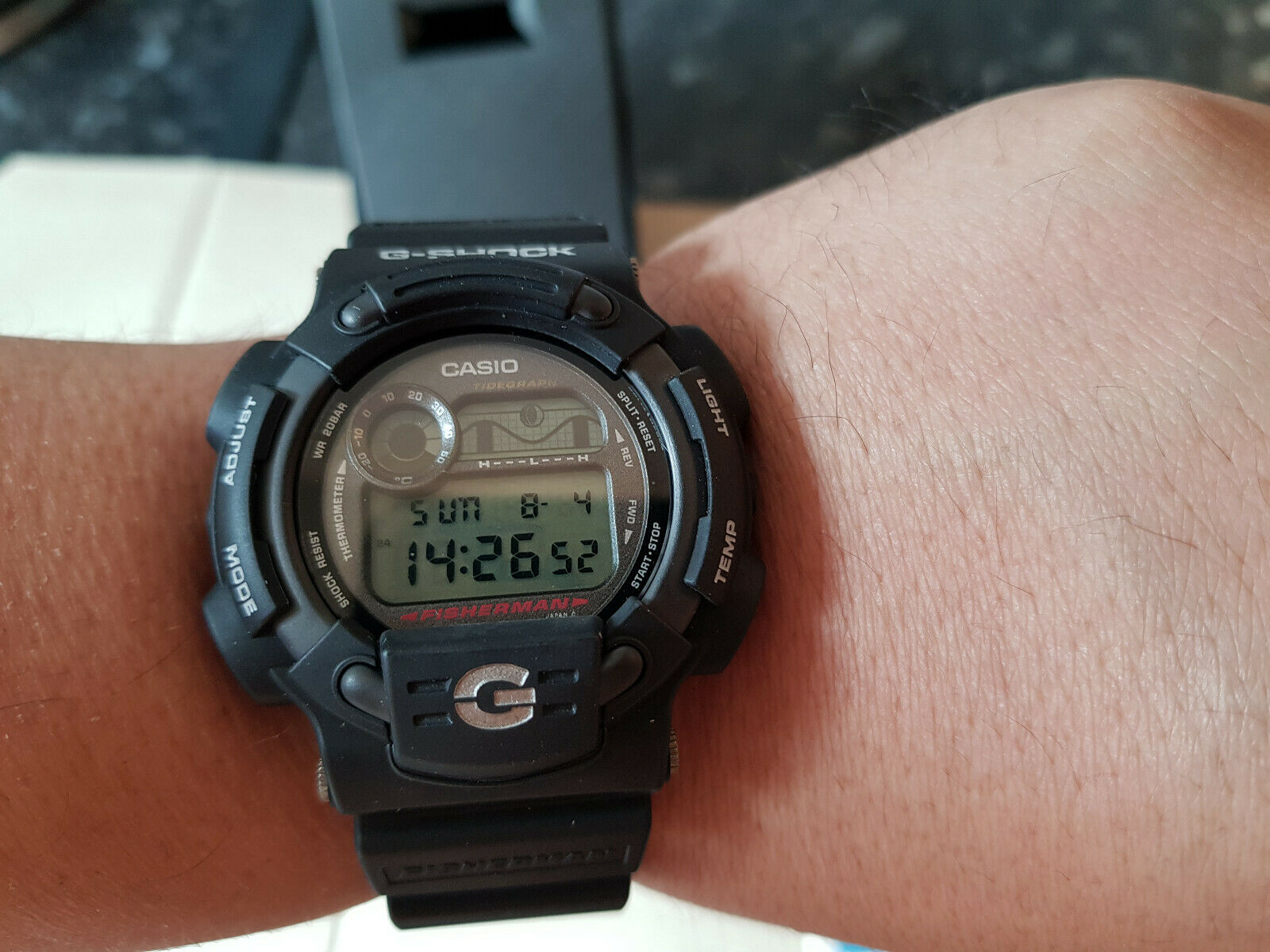 CASIO G-SHOCK FISHERMAN Men In Black DW-8600ZJ-1T (NEW OLD STOCK
