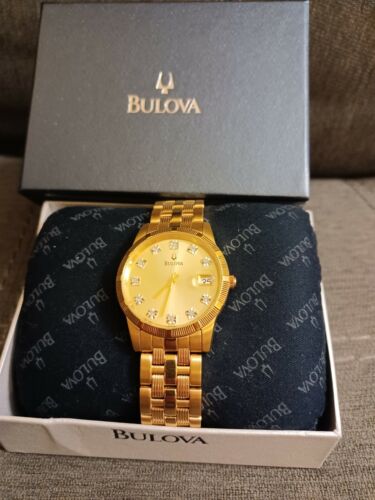 Bulova 97F43 11 Gold Diamond Mens Watch NEW OLD STOCK FROM 2005 MINT WatchCharts Marketplace