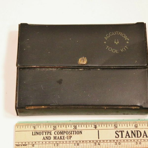 vintage bulova accutron watch parts repair tool kit w. Extras 214-218 ...