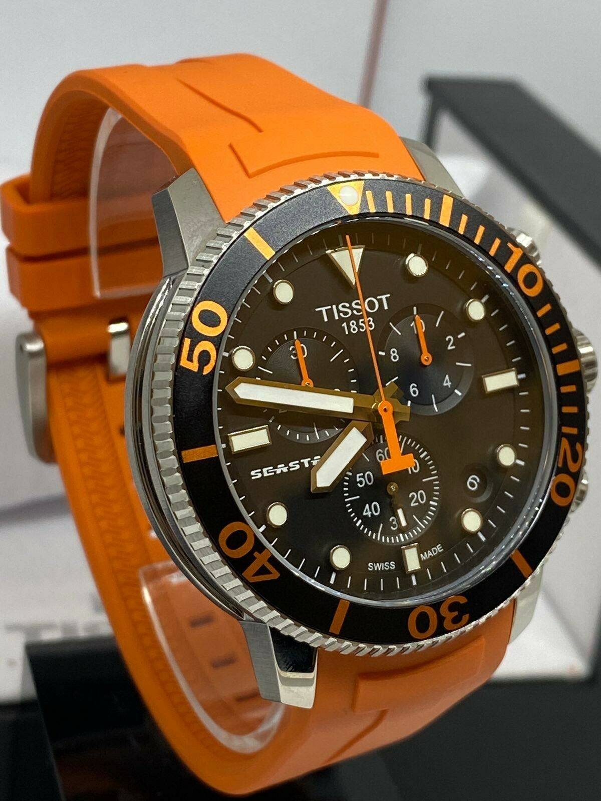 Tissot Seastar 1000 Chronograph Orange Strap T120.417.17.051.01