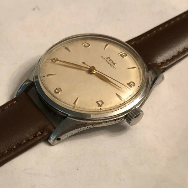 Vintage Rare 60's DOXA 37 mm Manual Wind Men's Watch
