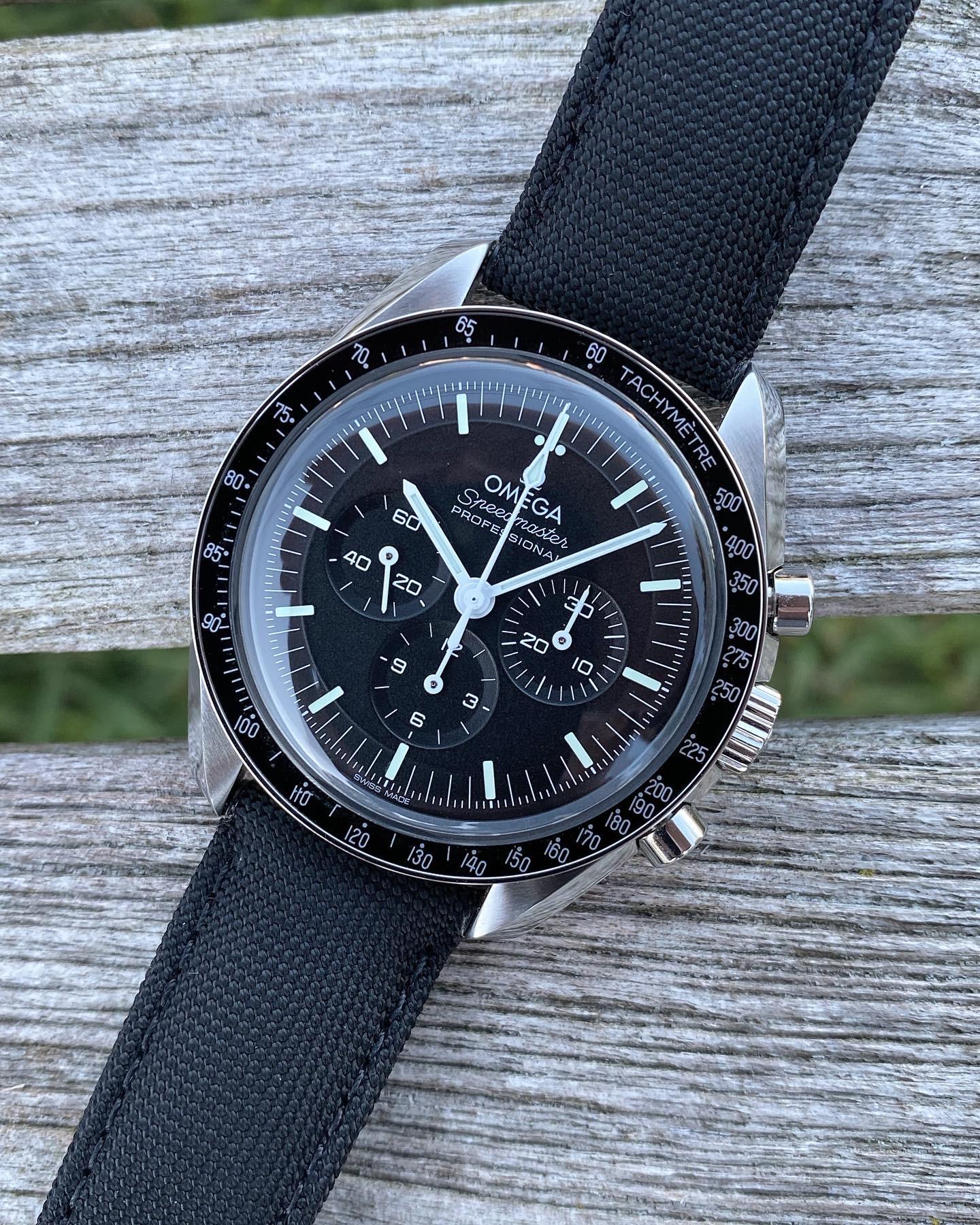 Omega Speedmaster Professional Moonwatch 3861 Hesalite 2023 Black  Chronograph Set