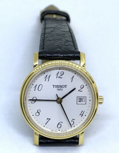 TISSOT 1853 DATE GOLD PLATED SWISS MADE QUARTZ