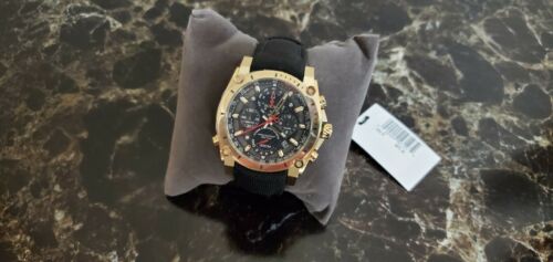BULOVA Precisionist chronograph GOLD TONE men's watch 97B178