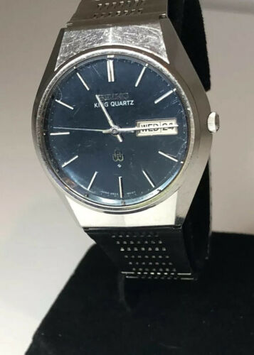 Seiko King Quartz Gents/Mens Blue Dial. 4823-8010-G | WatchCharts