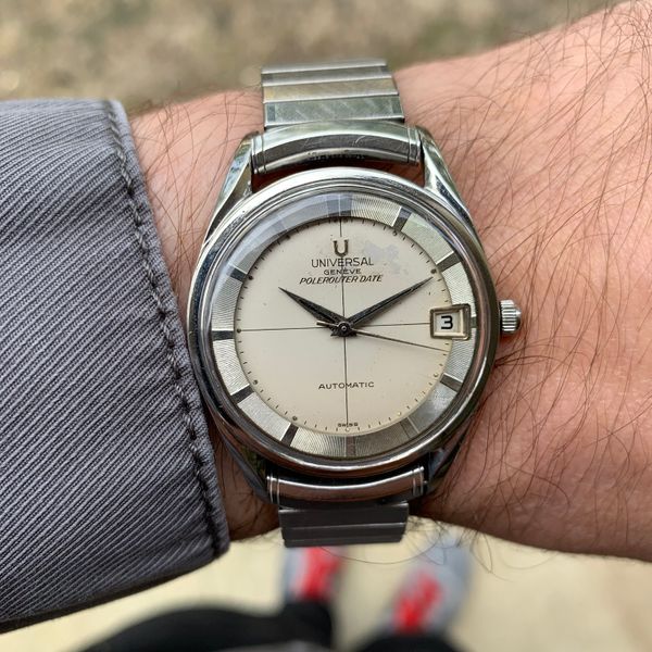 [WTS] Universal Geneve Polerouter and NOS Case Crystal Crown | WatchCharts
