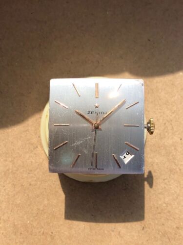 Montre Vintage Zenith 2532c - Pour Pièces Ou Restauration (Lug Cassé) - Acier, Suisse