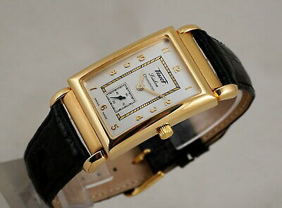 TISSOT LISBOA CHRONOMETER 18K GOLD RECTANGULAR SHAPE MOVABLE LUG