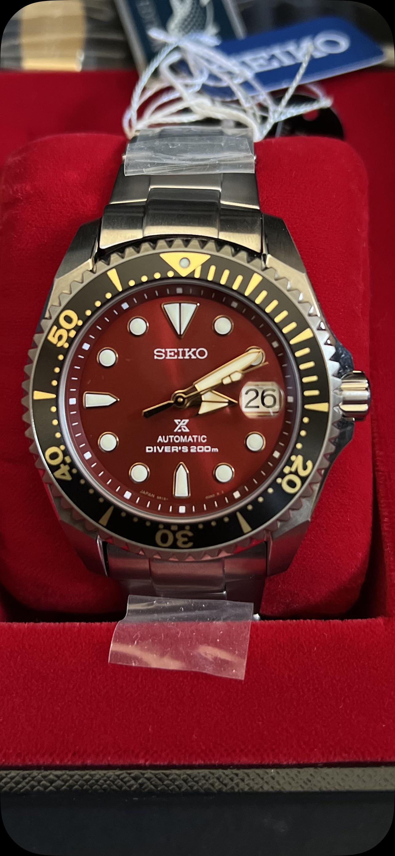 Seiko zimbe hotsell shogun red