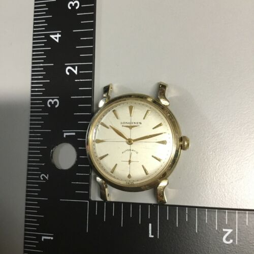 14k Gold L K Longines Watch Automatic Swiss Running Condition