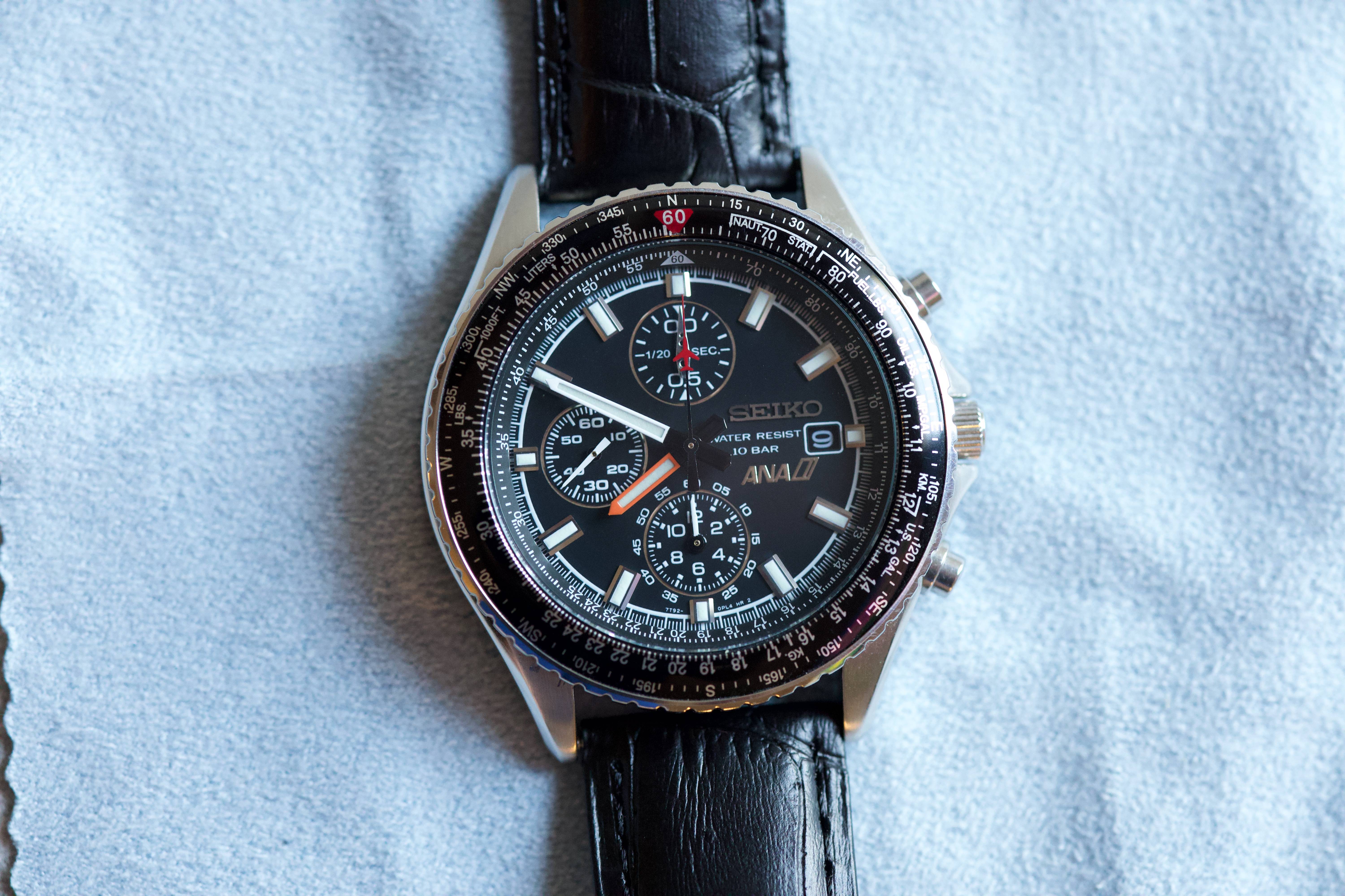 WTS] SEIKO ANA Flightmaster 7T92-0CF0 Chronograph Quartz Mens Japan Limited  Edition | WatchCharts CA