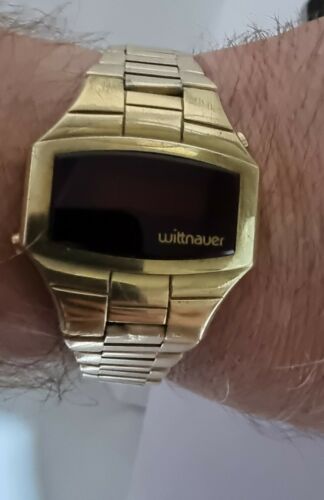 Very rare LONGINES WITTNAUER POLARA 14K GOLD PLATED ELECTRONIC