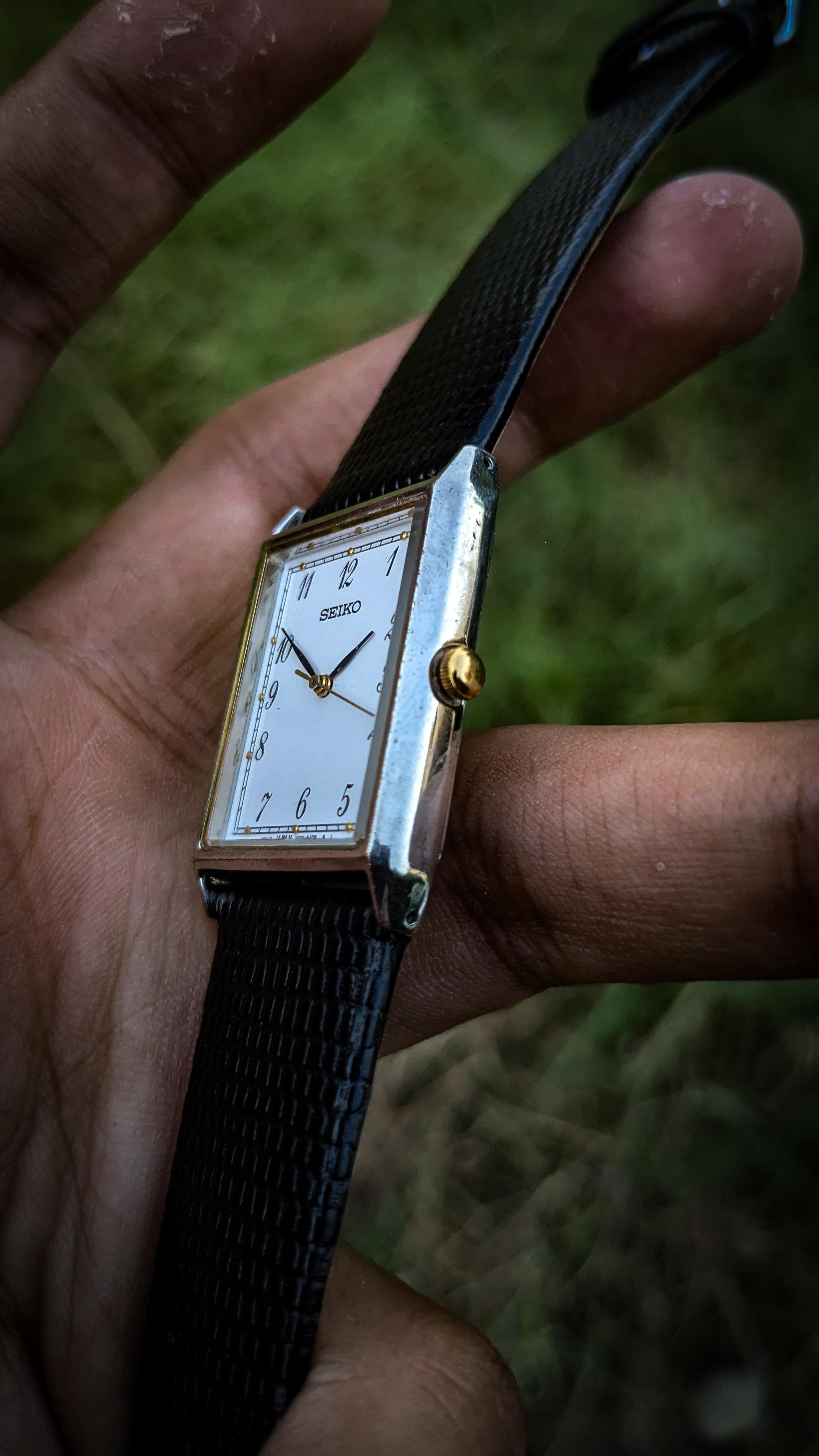 WTS] Rarest Seiko Tank style Vintage Dress Watch v701-5e20 