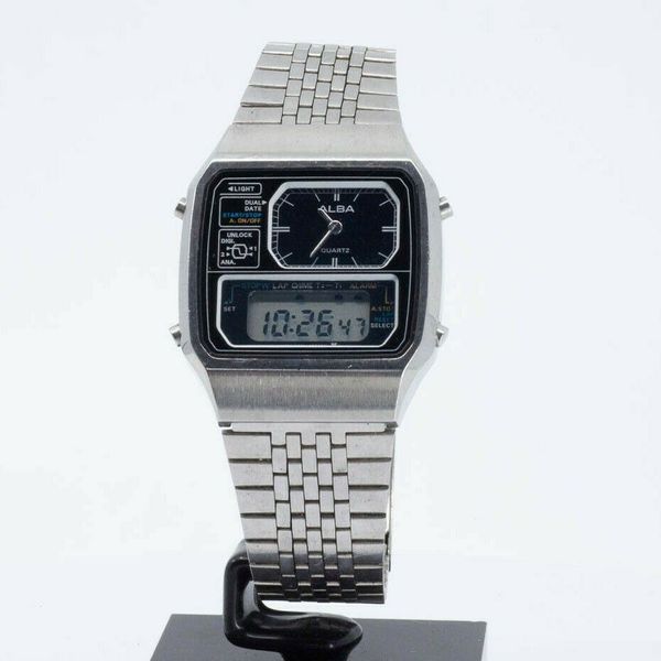 VINTAGE SEIKO ALBA DIGI ANA Y651-5090 WATCH FOR PARTS OR REPAIR
