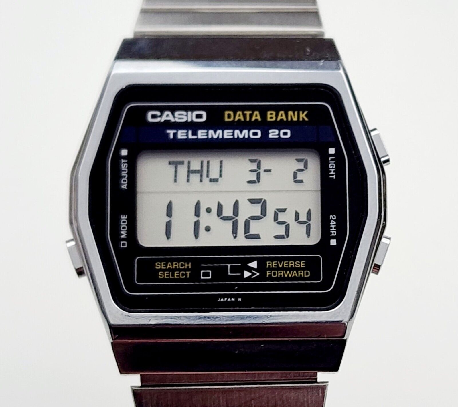 Men s JAPAN Vintage 1983 DIGITAL Watch CASIO Telememo 20 502 DB 200. Alarm WatchCharts Marketplace