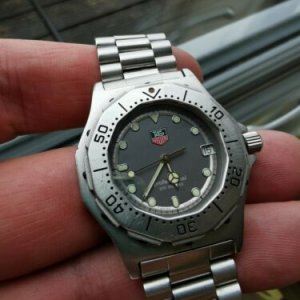 TAG Heuer 3000 Series Date 932.213 Quartz Gray Dial SS Ladies 