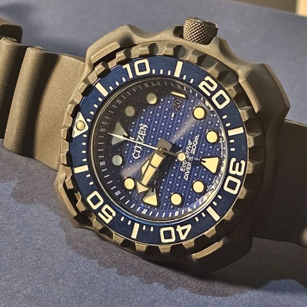 Pre-Owned Citizen Promaster Whale Shark Titanium Diver Watch BN0225-04L ...