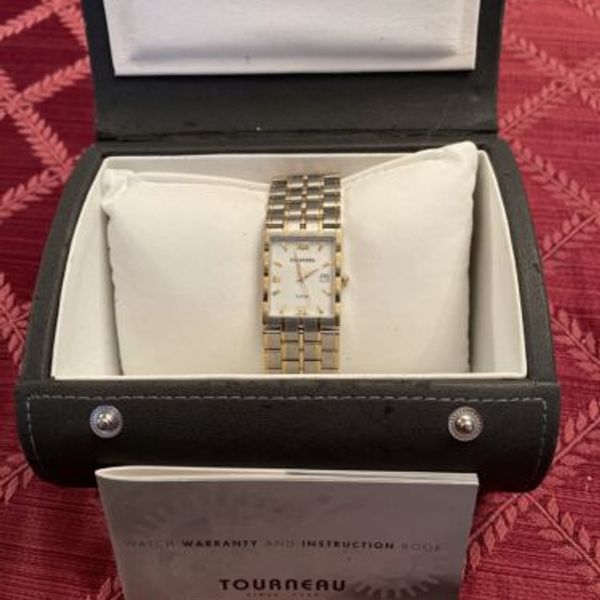 tourneau mens watch 3 atm stainless gold tone | WatchCharts Marketplace