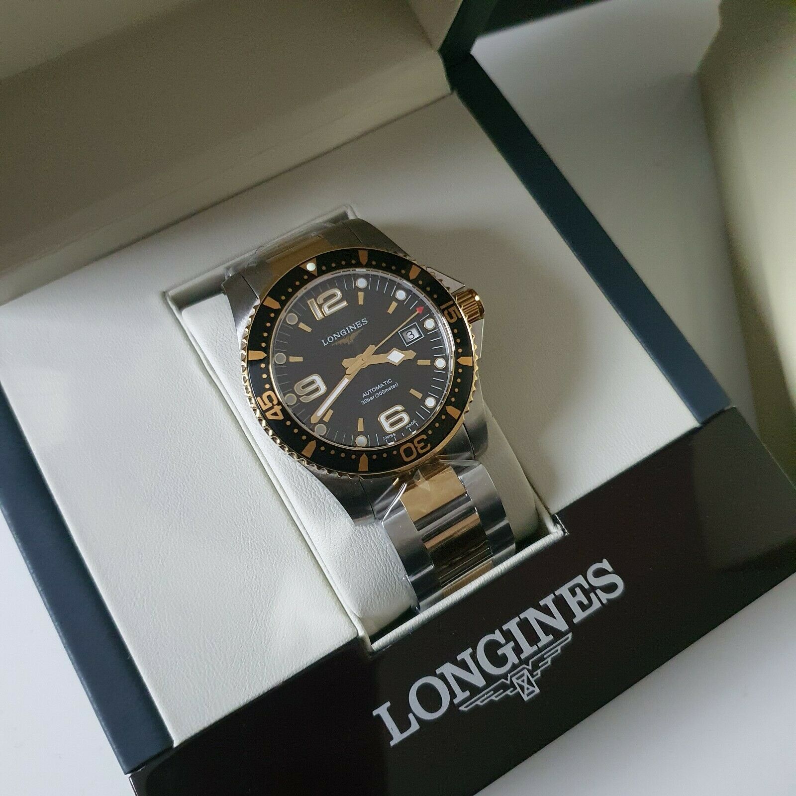 NEW Longines Hydroconquest L37423567 Automatic Watch 41mm Black