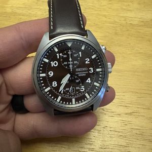 Men's Seiko 4T53-00B0 Chronograph 100M Stainless Wristwatch