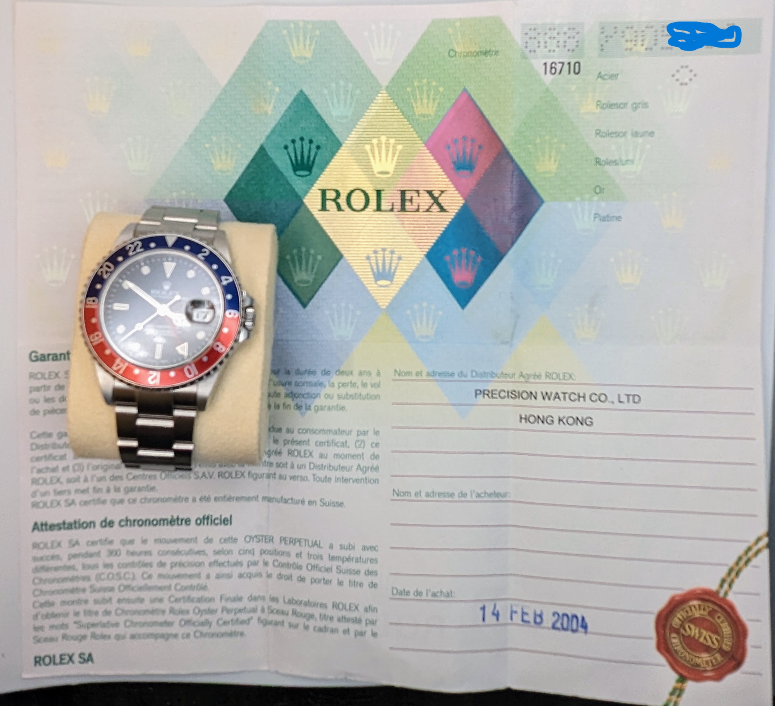 Rolex gmt master online 2 or et acier