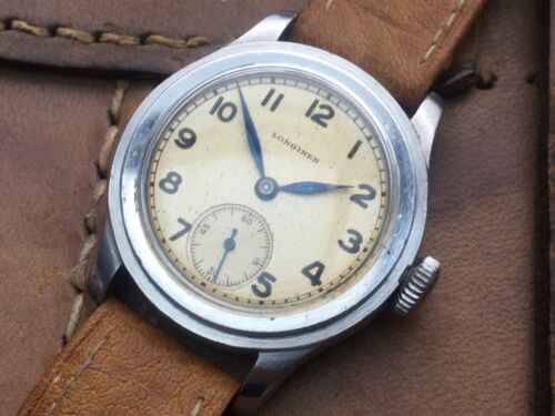 Vintage Late 1930s Longines Tre Tacche Step Case Cal 10.68z A