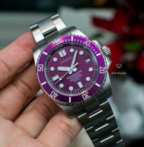 Seiko NH35 Mod “Yacht Master” Rare Purple Diver Oyster Bracelet