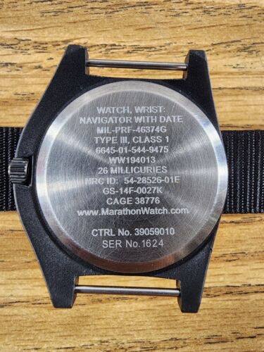NOS MARATHON Navigator MIL-PRF-46374G Cage 38776 Military Watch