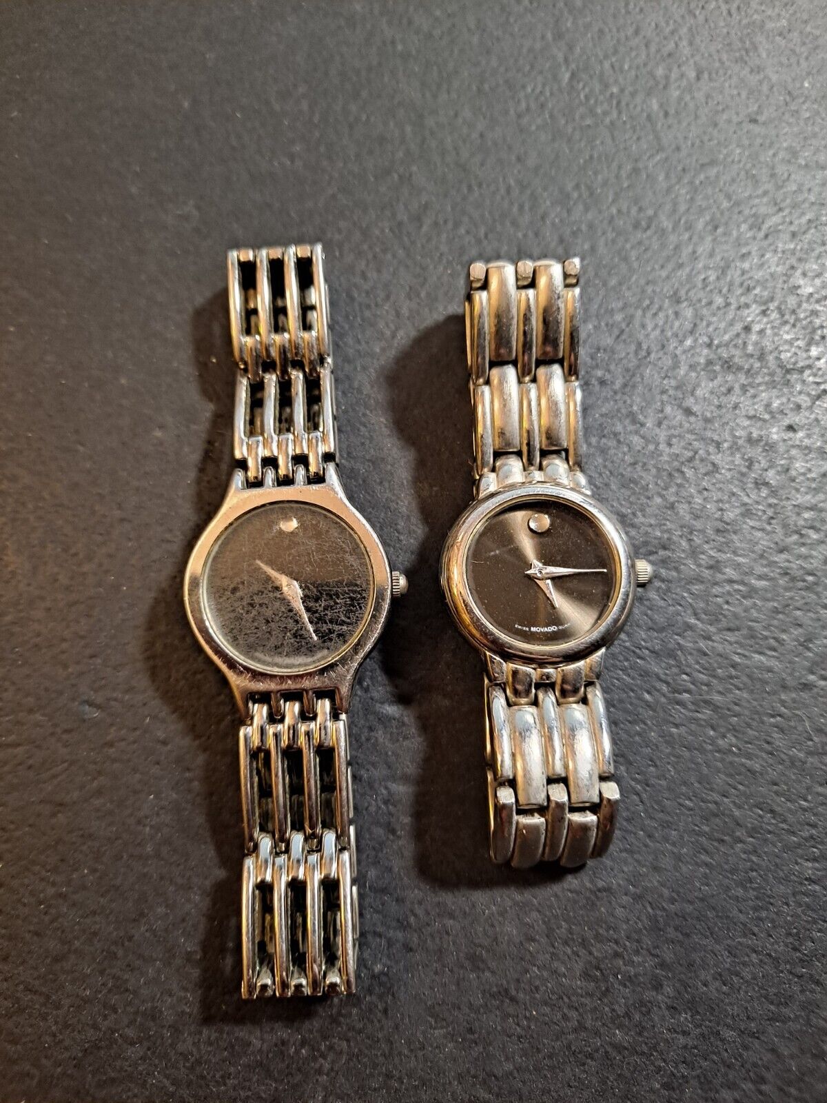 Movado 176582 Museum Two-Toned Ladies Watch Movado Museum Watch Women 24mm Black Dial Two Tone Round  main image 2