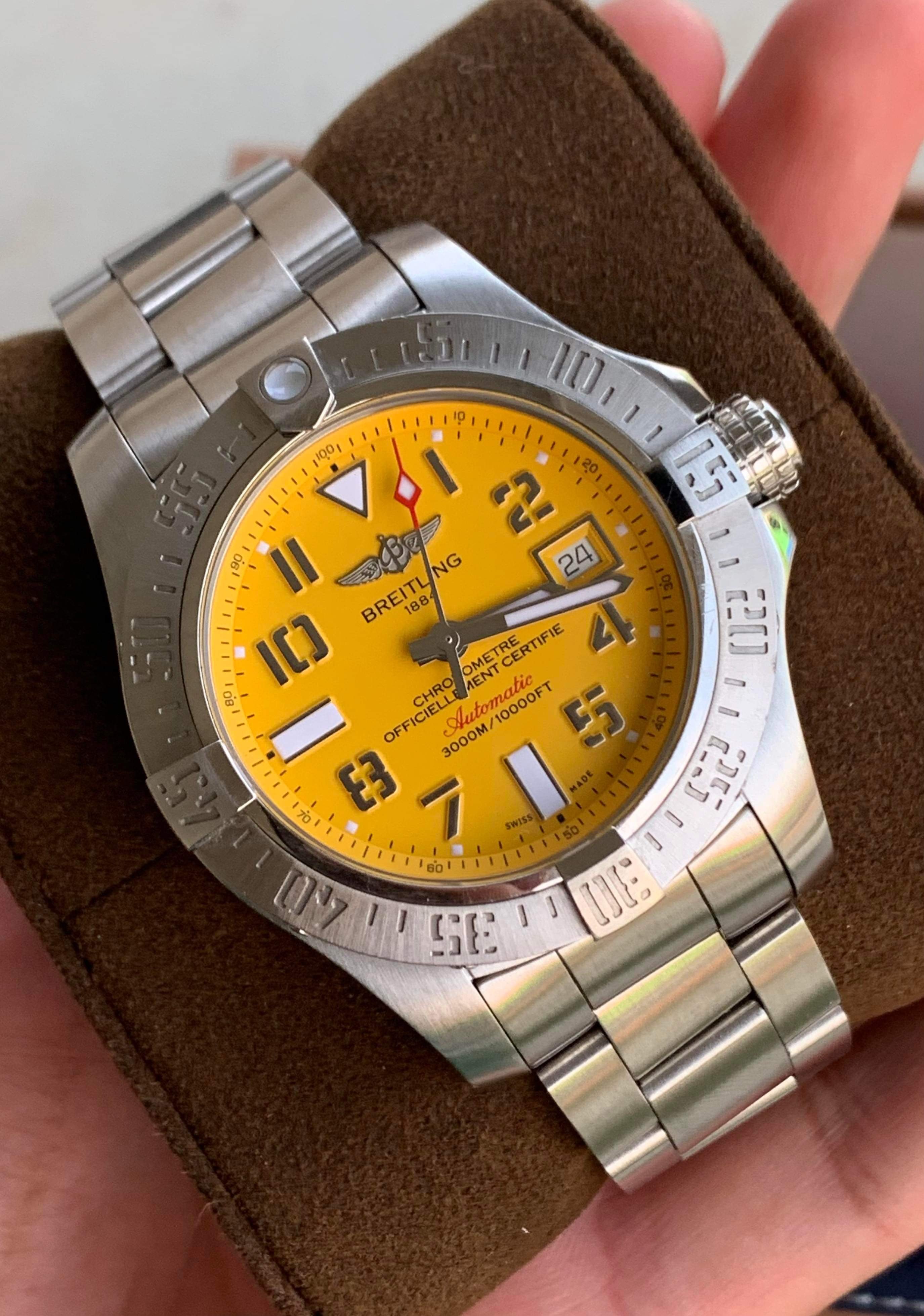 breitling avenger ii seawolf cobra yellow