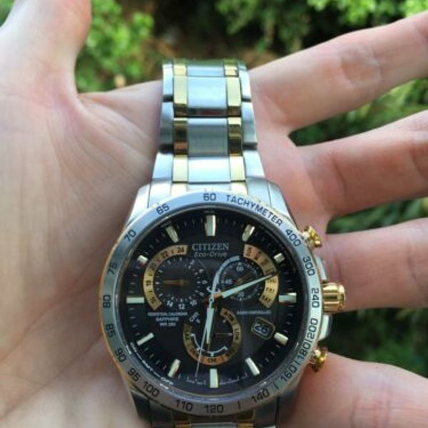 citizen eco drive perpetual calendar sapphire wr200 radio controlled