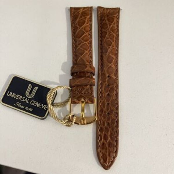 Universal Geneve Strap Cocodrilo New Old Stock 1718 mm. WatchCharts